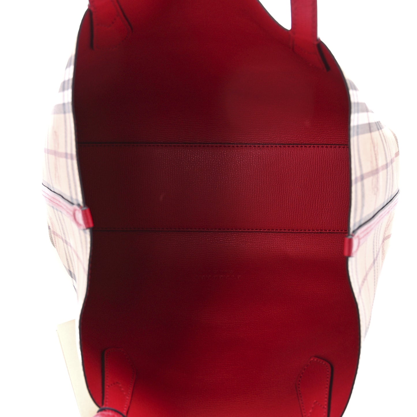 Haymarket Check Small Reversible Tote Poppy Red