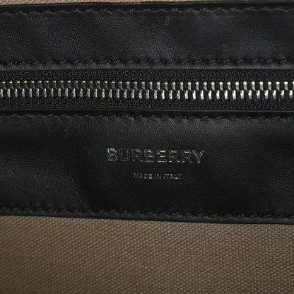 Burberry Calfskin Embossed Bowling Bag Black 5 of 9