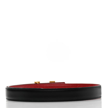 Hermes Box 18mm Constance H Belt 75 Black Rouge H 2 of 6
