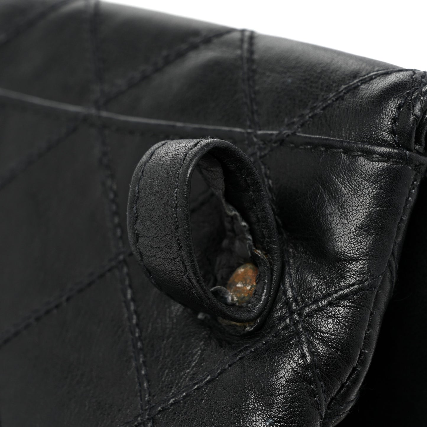 Lambskin Diamond Stitched Flap Waist Belt Bag 70 28 Black