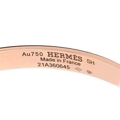 Hermes 18K Rose Gold PM Collier De Chien Bracelet SH 3 of 4