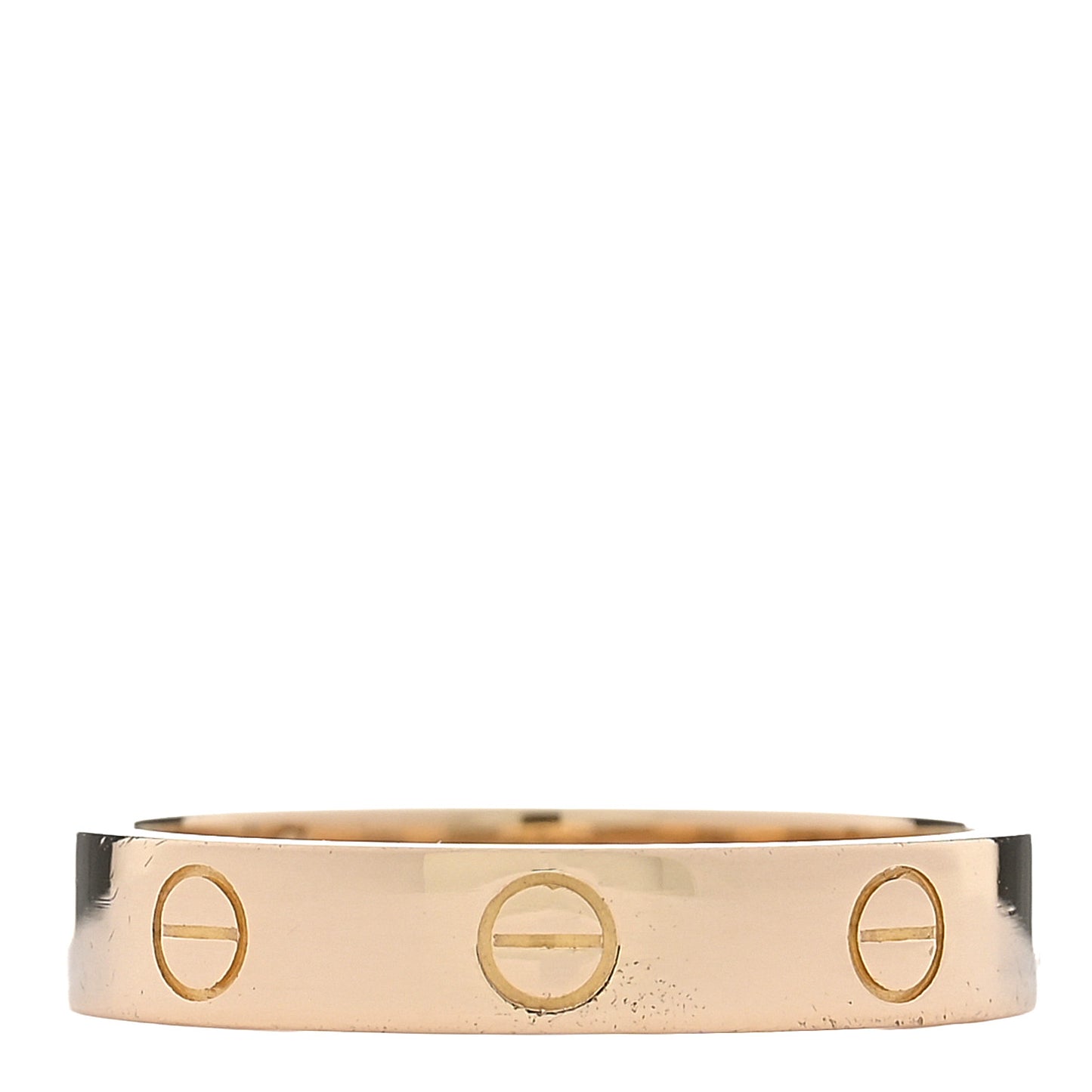 18K Yellow Gold 3.5mm LOVE Wedding Band Ring 57 8