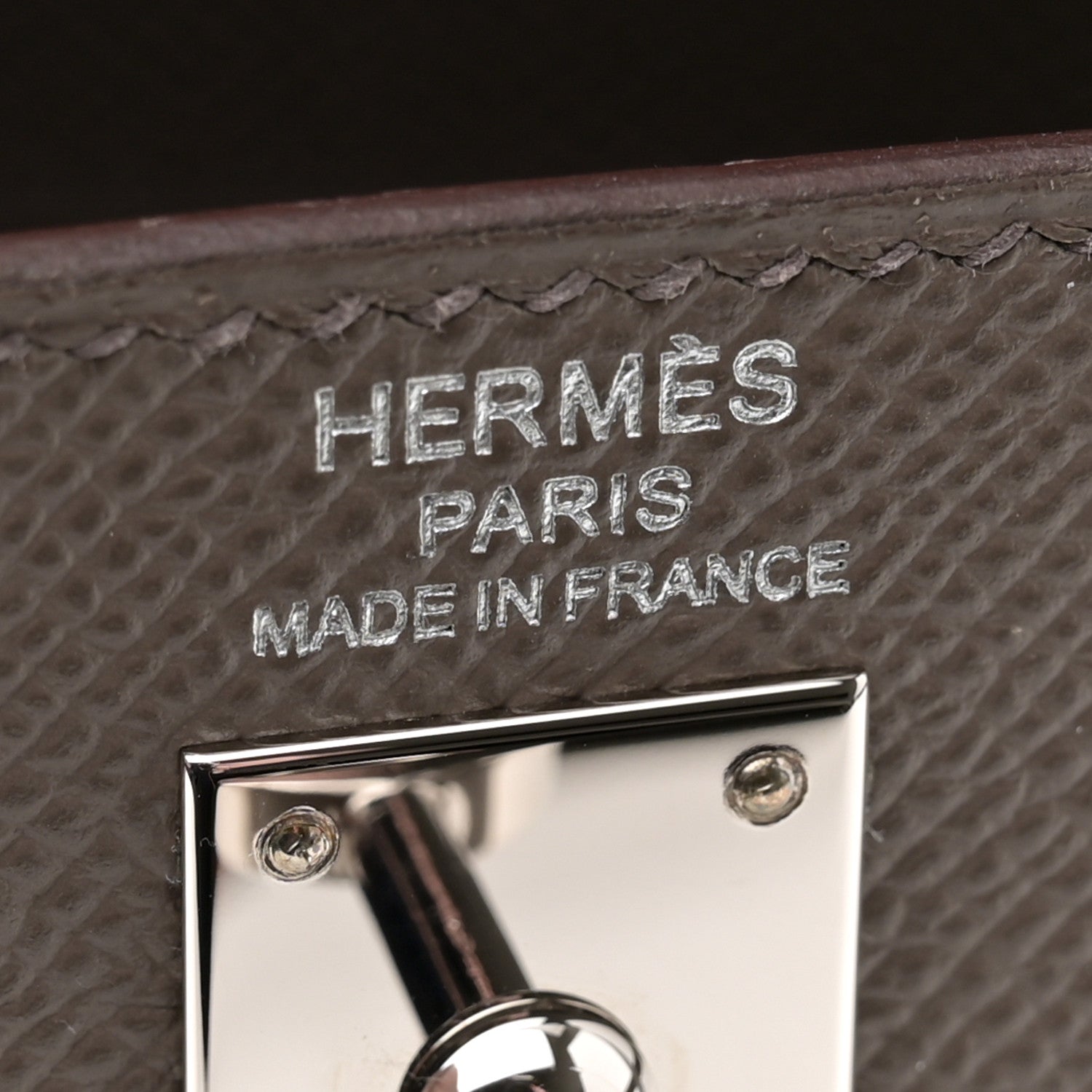 Hermes Epsom Kelly Sellier 25 Etain 6 of 12