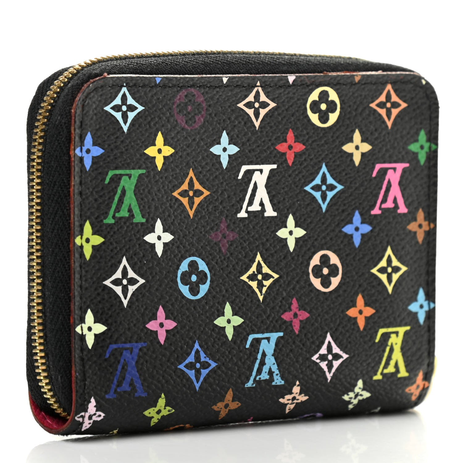 Louis Vuitton Monogram Multicolor Zippy Coin Purse Black Grenade 3 of 9