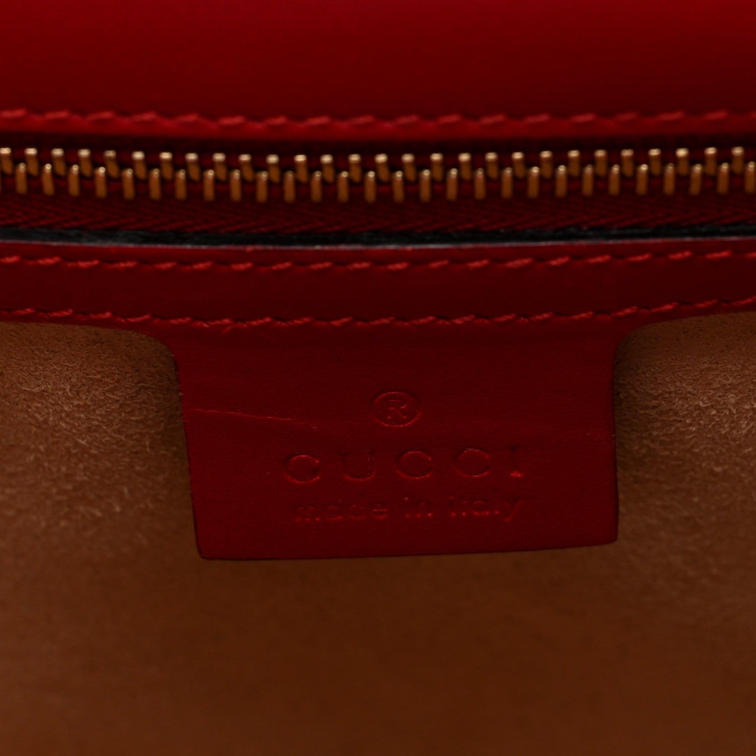 Gucci Guccissima Medium Padlock Shoulder Bag Hibiscus Red 6 of 10