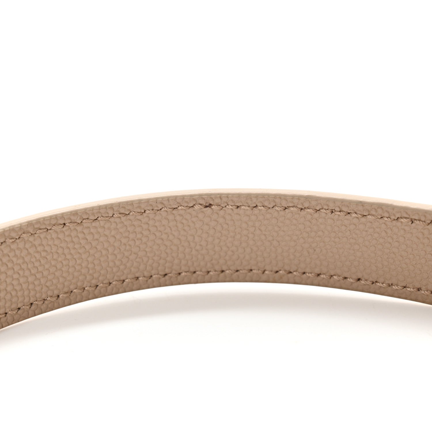 Saint Laurent Grain De Poudre Matelasse Chevron Quilted Round Vinyle Camera Bag Dark Beige 12 of 13