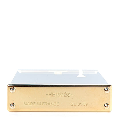 Hermes Lacquered Permabrass Kelly Curiosite Charm Black 3 of 3