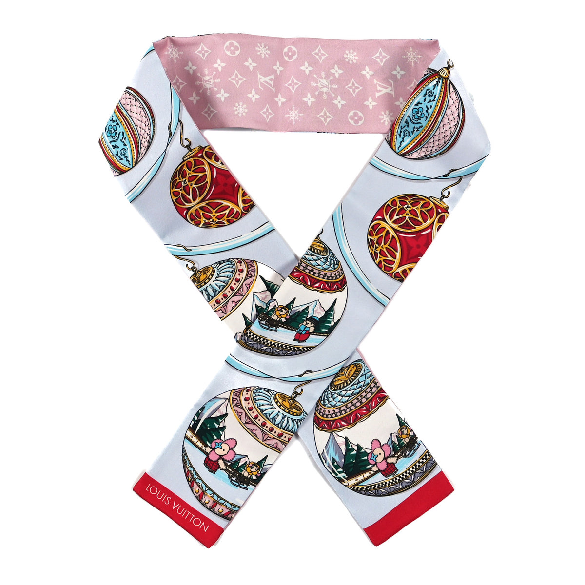 Silk Christmas Vivienne Bandeau Rose Clair