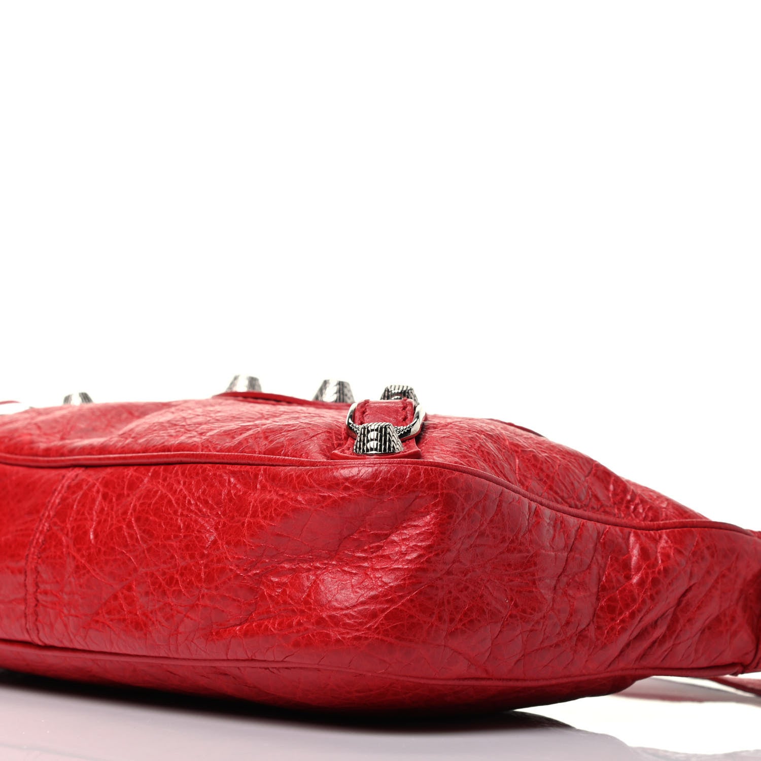 Balenciaga Agneau Giant 12 Silver Hardware Hip Rouge Coquelicot 9 of 9