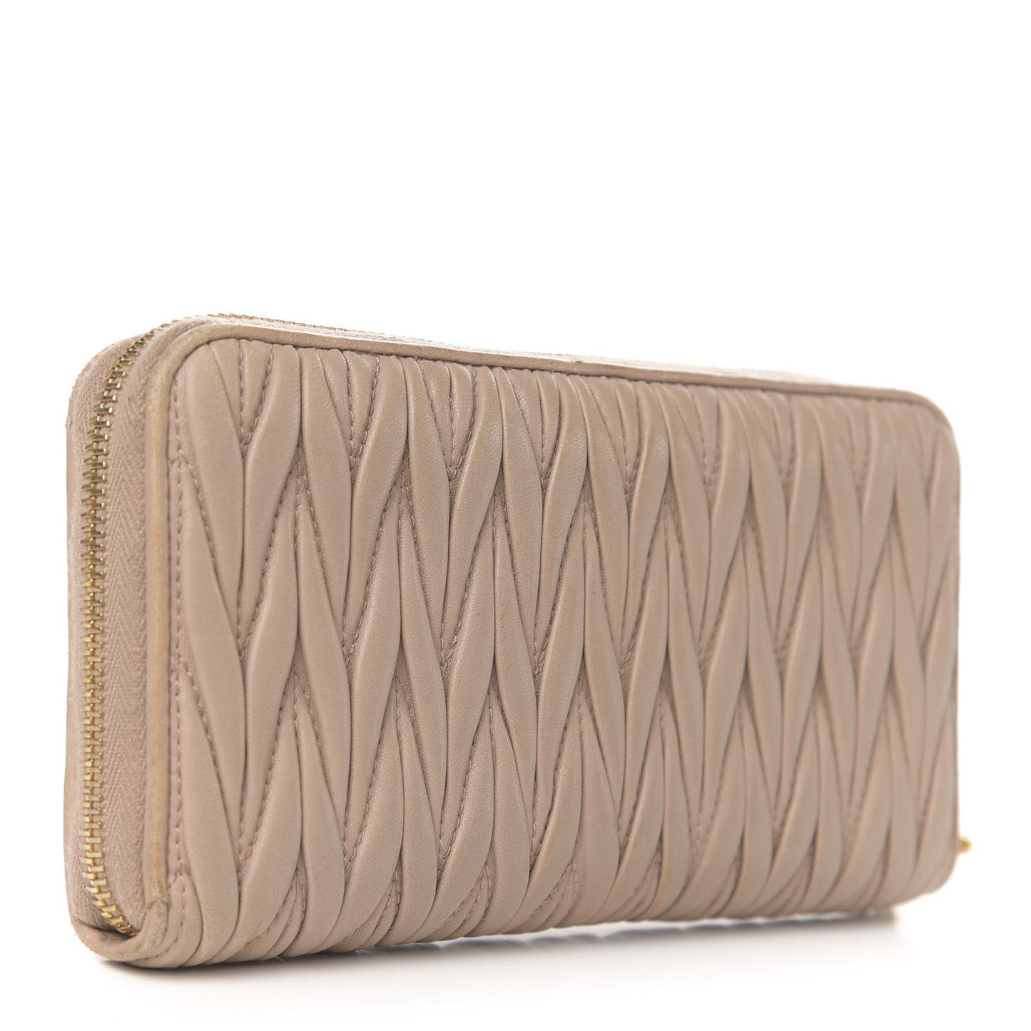 Matelasse Zip Around Wallet Cammeo