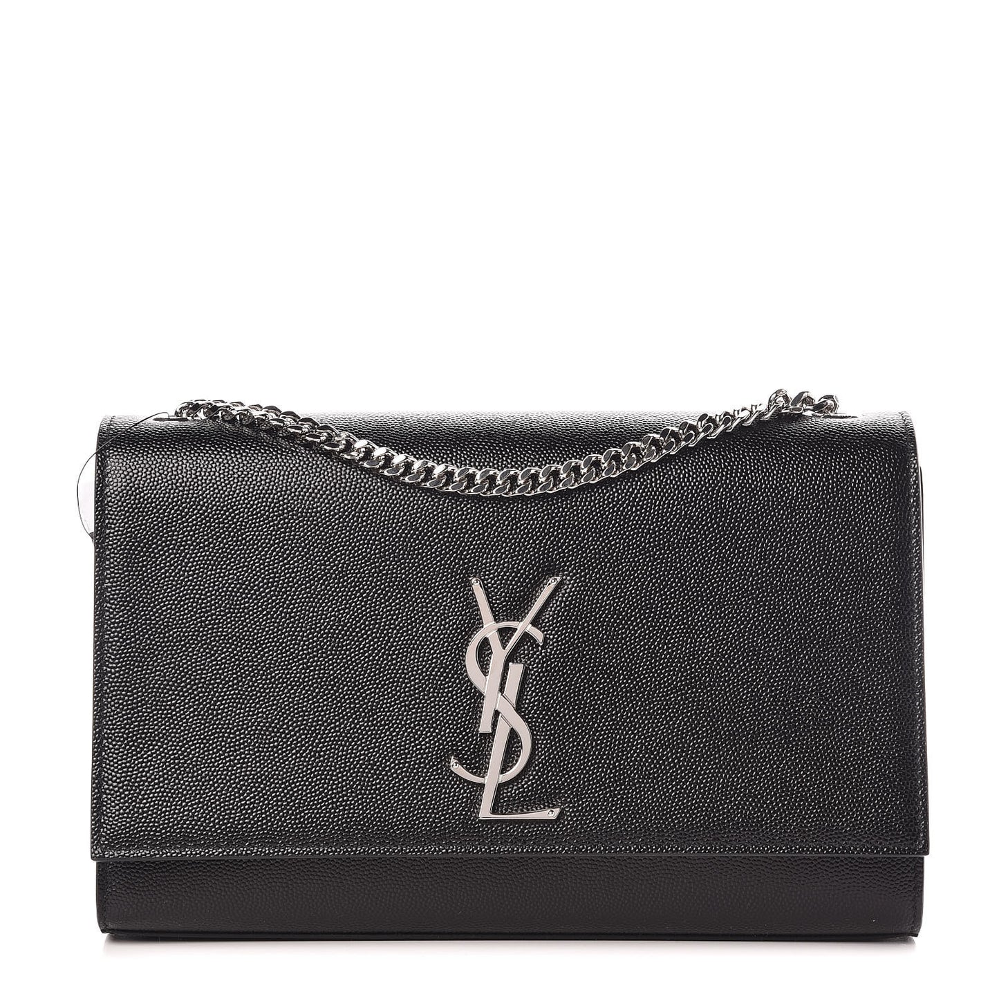 Grain De Poudre Medium Classic Monogram Kate Satchel Black