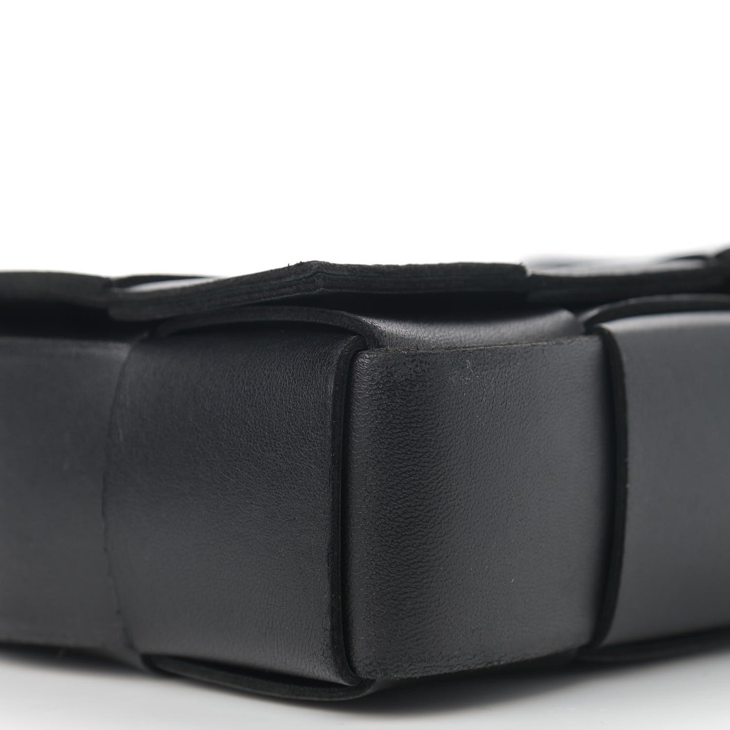 Nappa Maxi Intreccio Cassette Bag Black