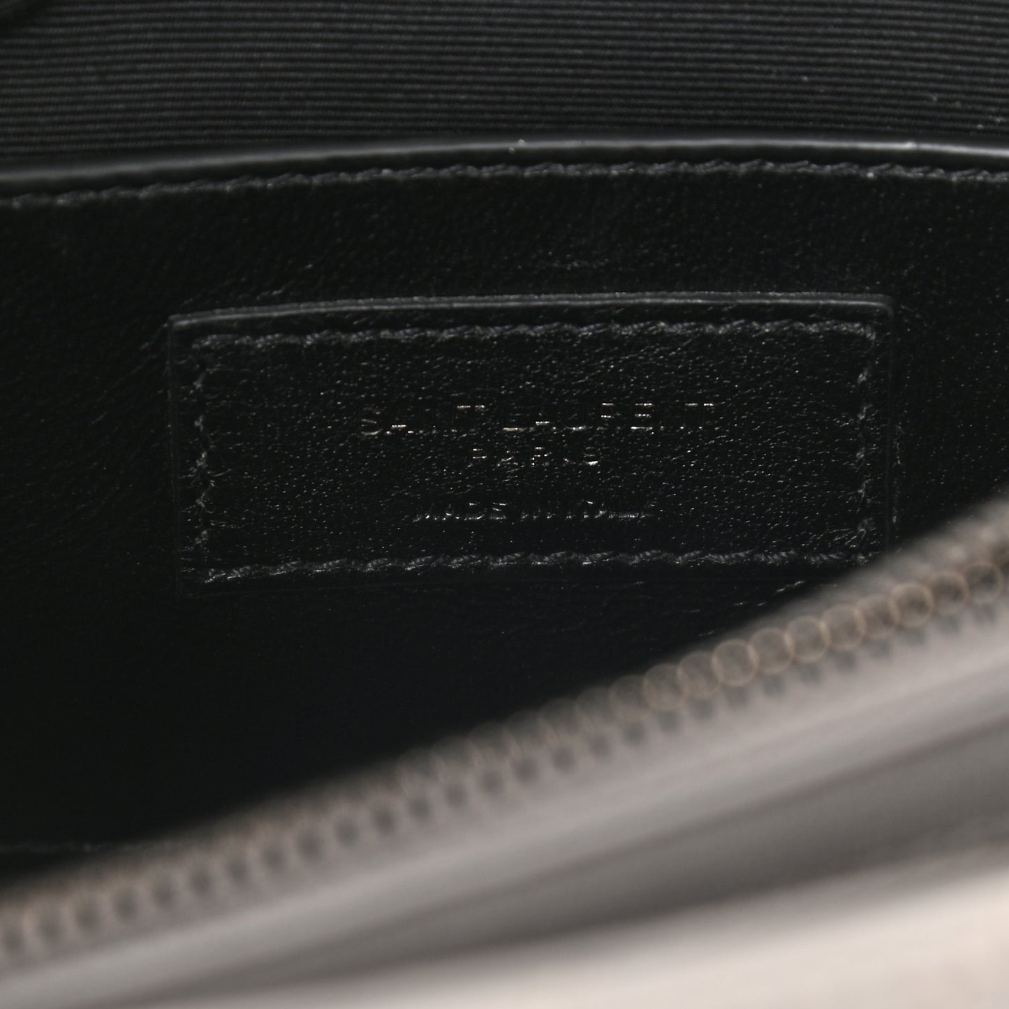 Sheepskin Matelasse Chevron Monogram Medium College Bag Granite