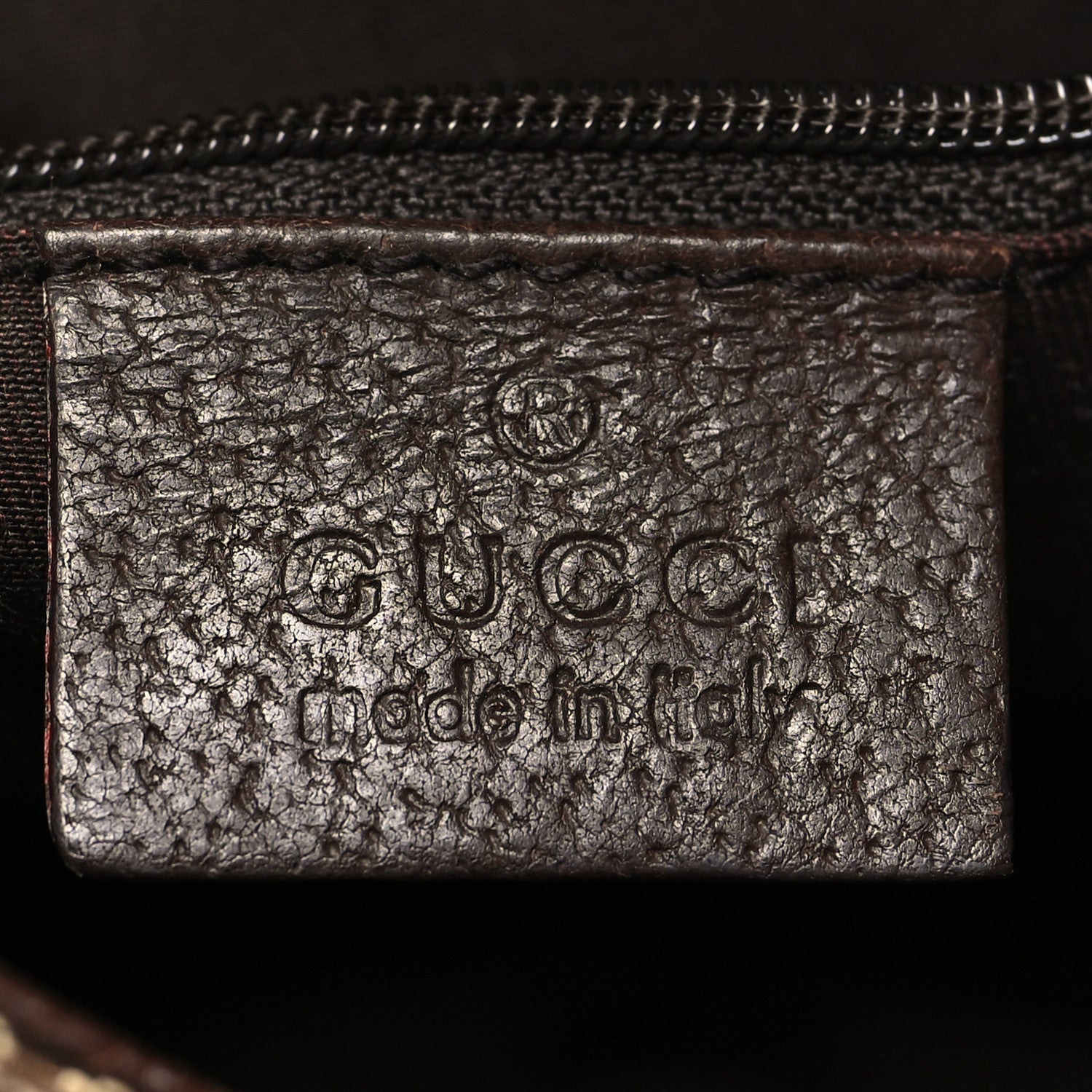 Gucci Monogram Waist Pouch Bag Dark Brown 6 of 10