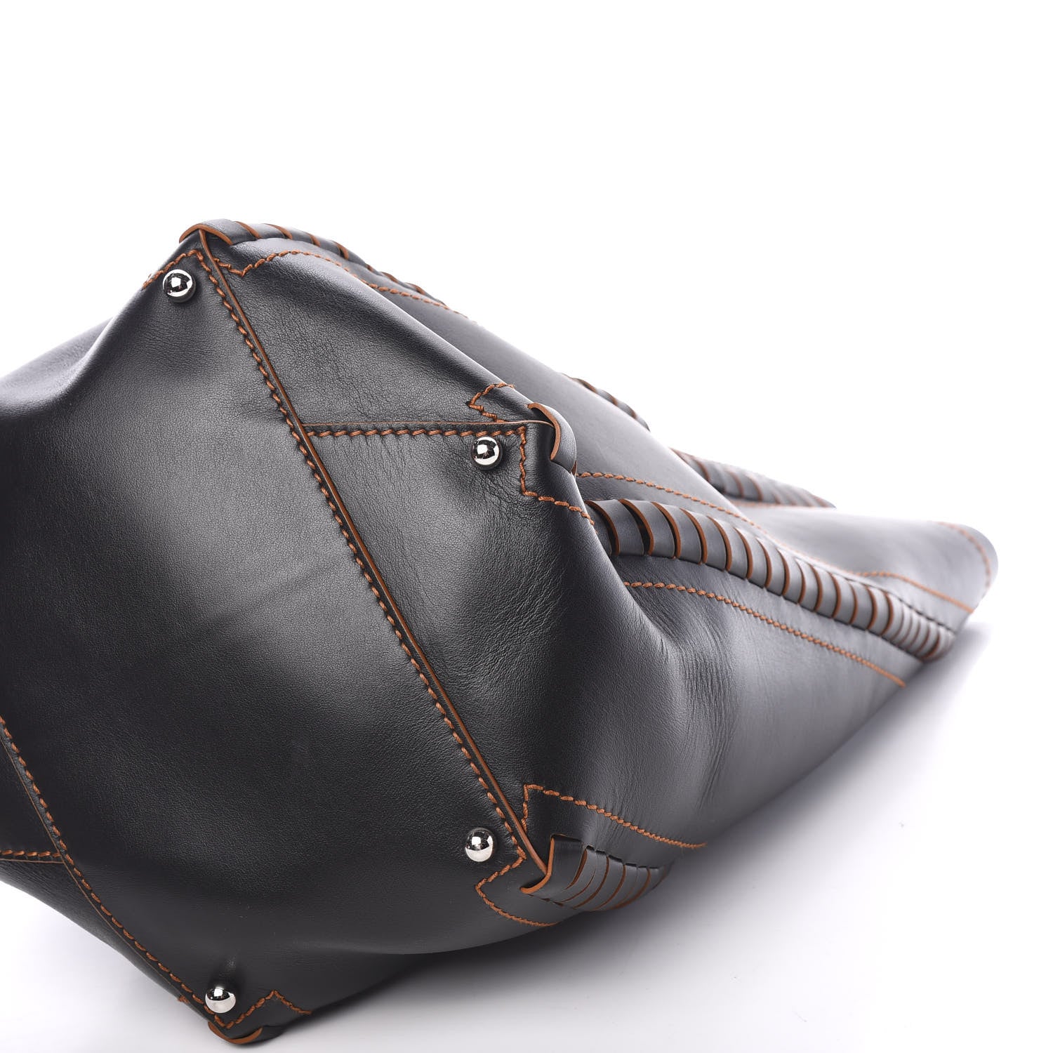 Proenza Schouler Calfskin Large Hex Bucket Black 9 of 9