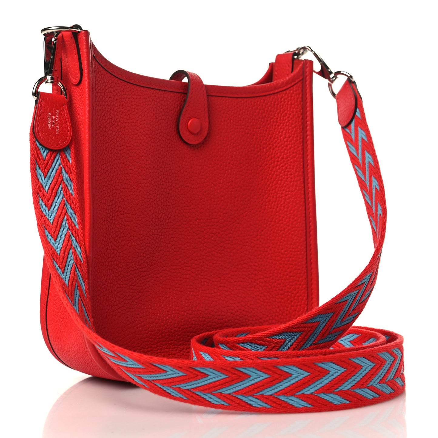 Taurillon Maurice Zigzag Sangle Evelyne TPM Rouge De Coeur Bleu Du Nord