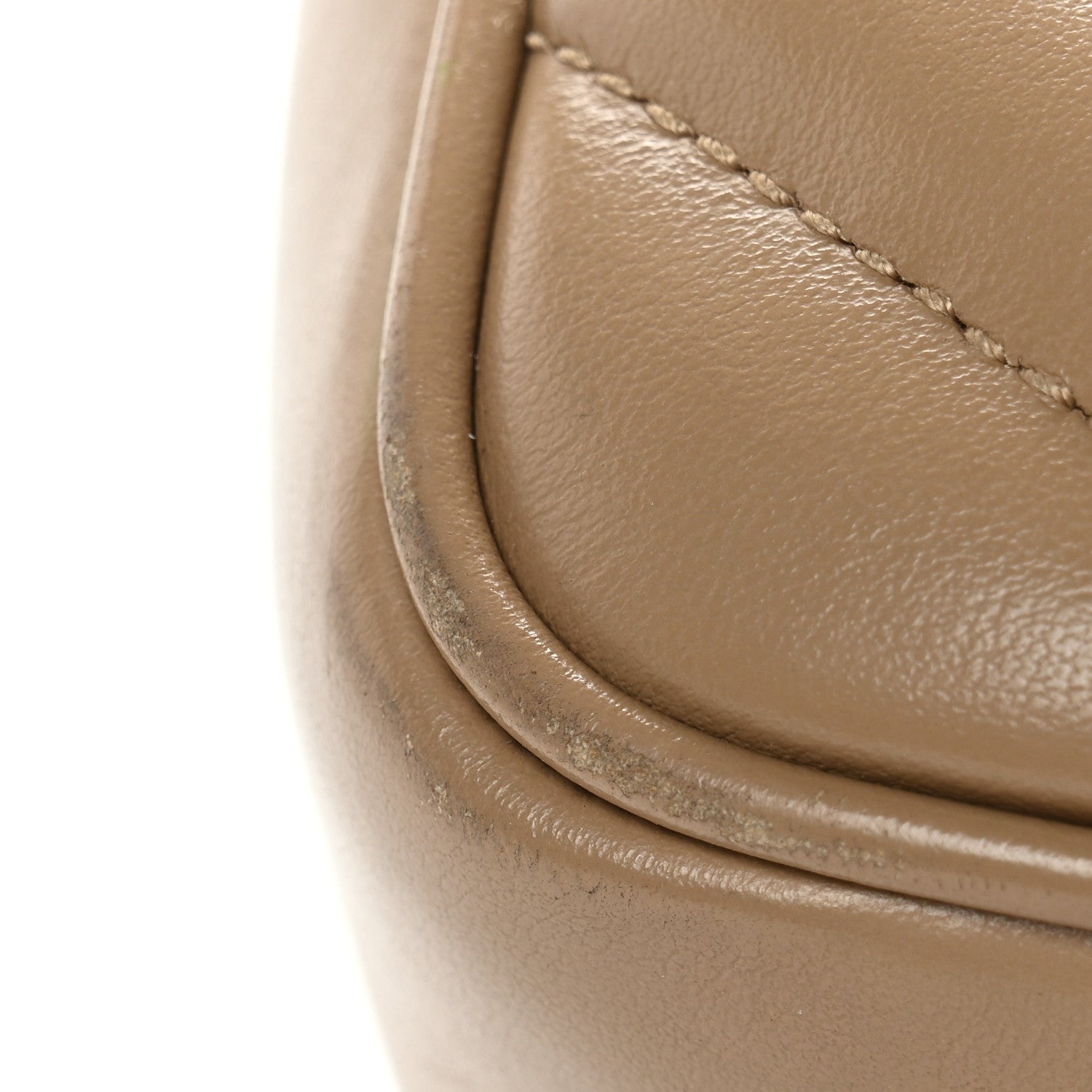 Saint Laurent Calfskin Matelasse Monogram Lou Camera Bag Dark Beige 15 of 16