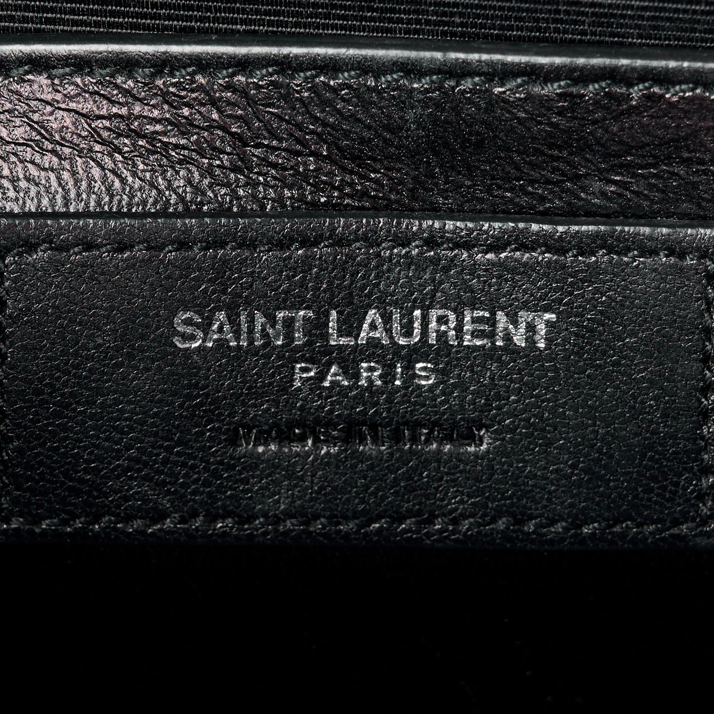 SAINT LAURENT Calfskin Crocodile Embossed Medium Classic Monogram Kate Tassel Satchel Fog