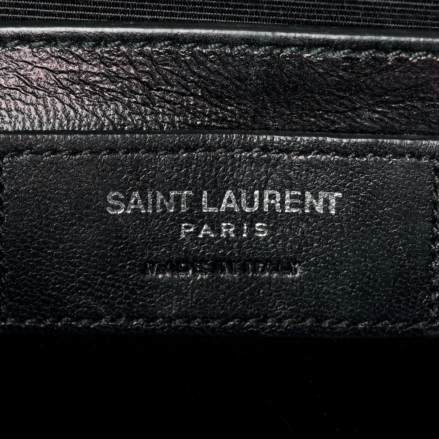 Saint Laurent SAINT LAURENT Calfskin Crocodile Embossed Medium Classic Monogram Kate Tassel Satchel Fog 7 of 13