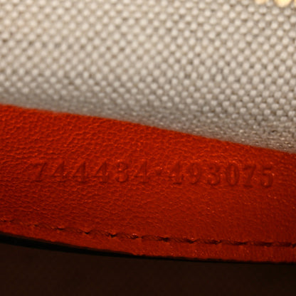 Gucci Sakai Be Green Calfskin Diagonal Stitched Small Blondie Shoulder Bag Orange 7 of 10