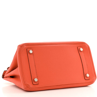 Hermes Togo Birkin 25 Orange Poppy 4 of 13
