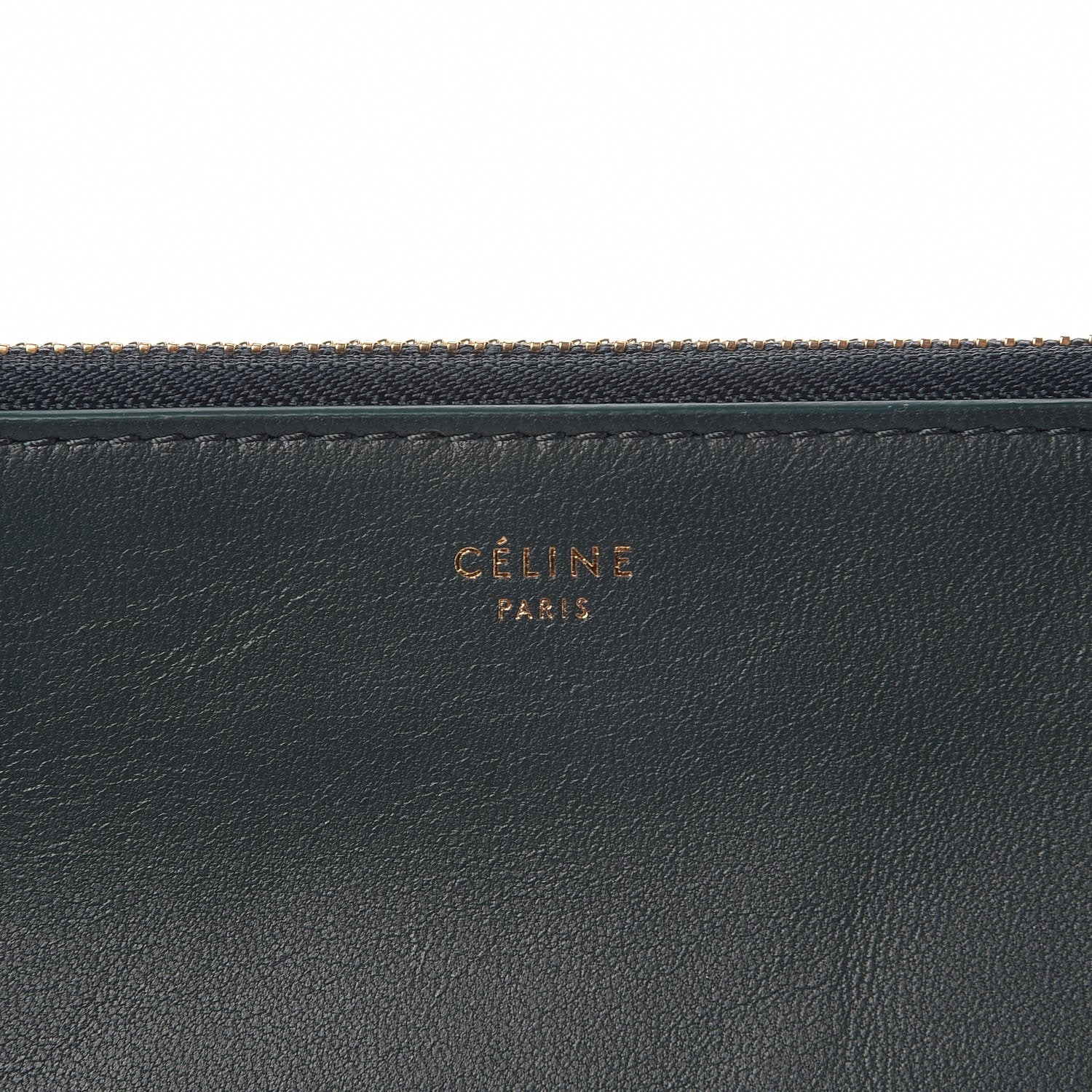 Celine Lambskin Small Trio Crossbody Bag Dark Green 9 of 10