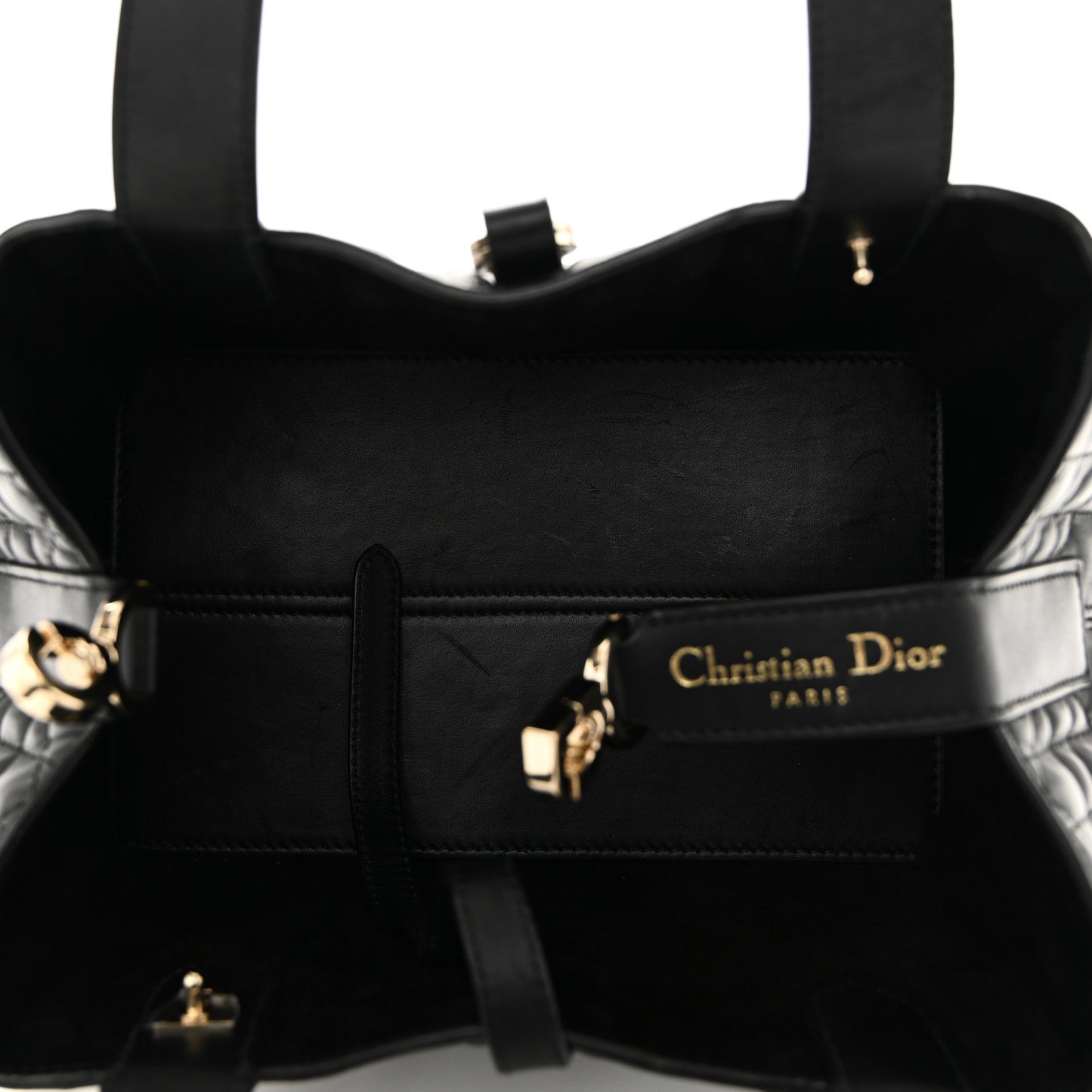 Calfskin Macrocannage Small Toujours Black