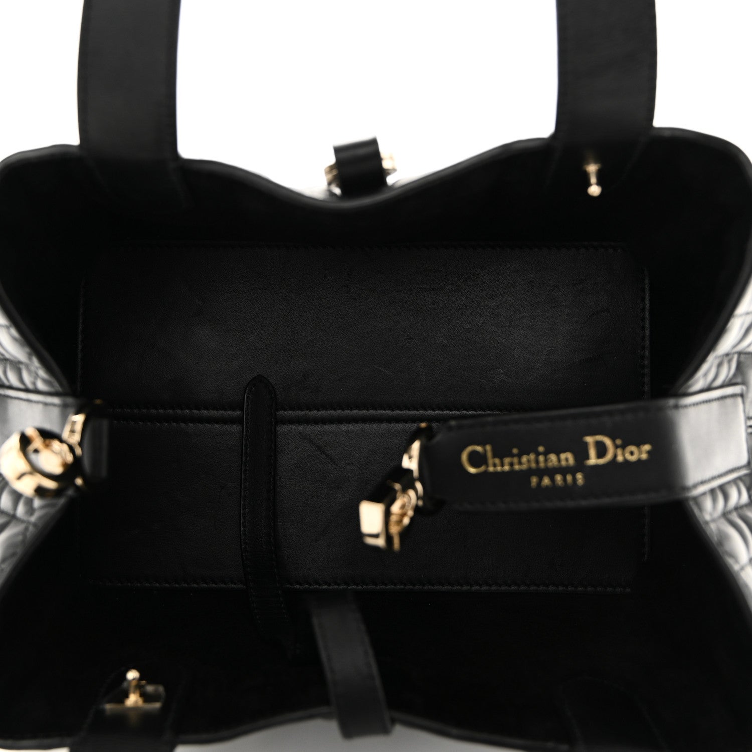 Christian Dior Calfskin Macrocannage Small Toujours Black 6 of 10