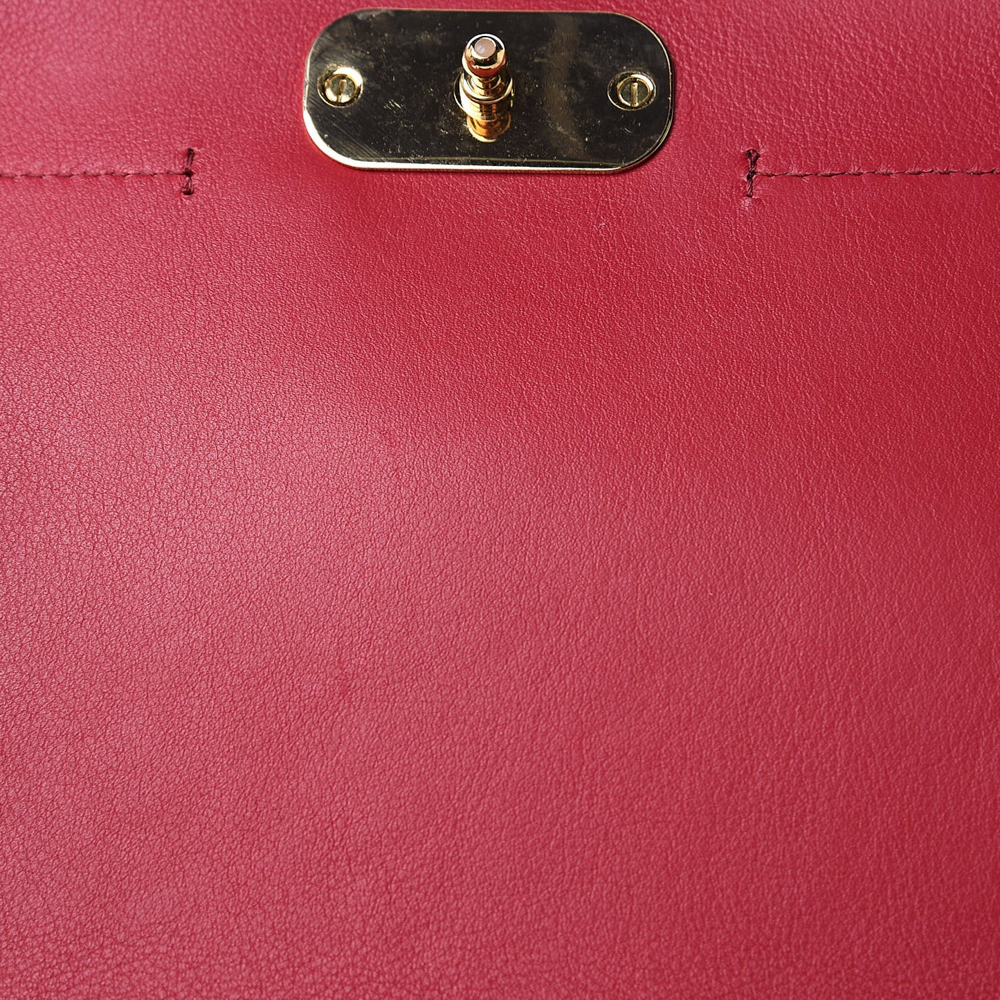 Calfskin Crocodile Embossed C Double Carry Dusky Red