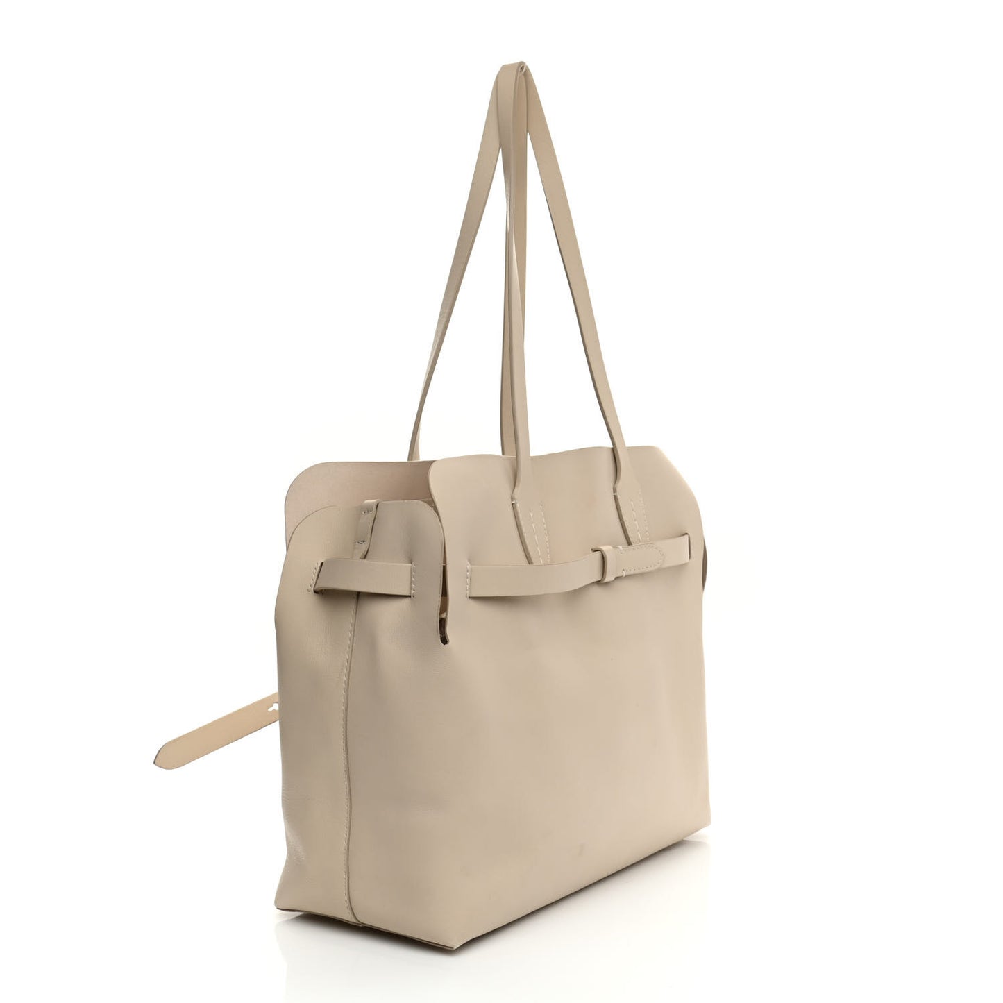 Soft Calfskin Medium Belt Bag Limestone