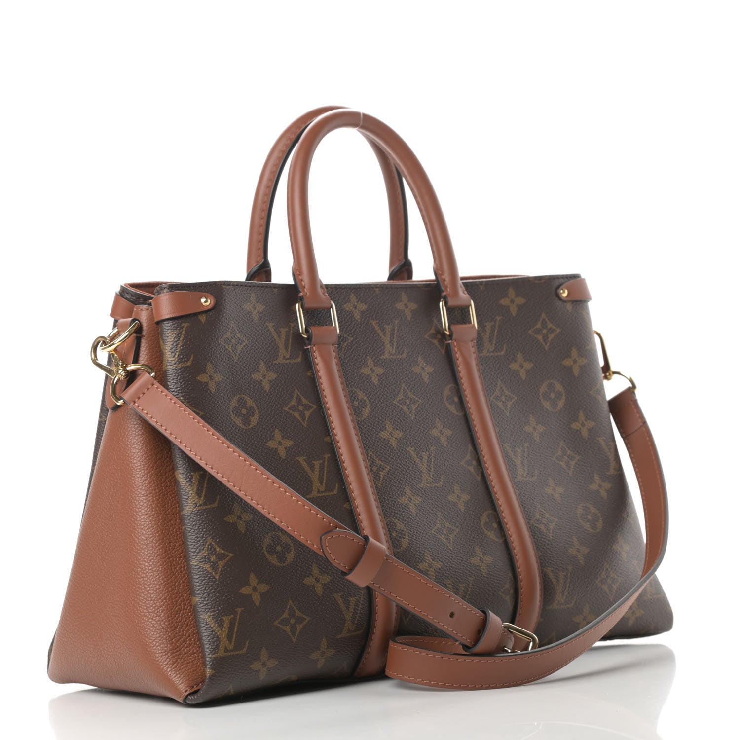 Louis Vuitton Monogram Soufflot MM Caramel 3 of 15