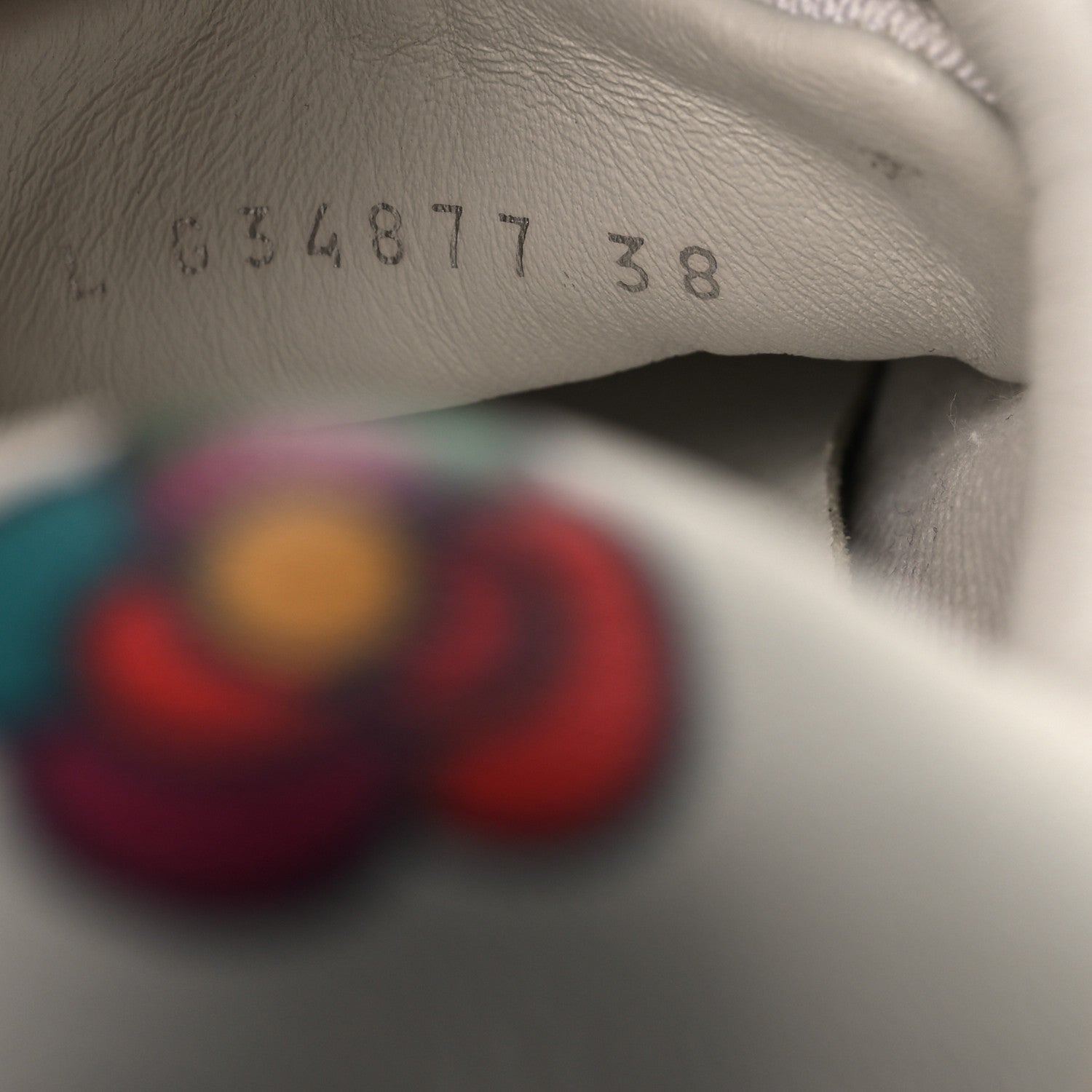 Chanel x Pharrell Williams Canvas Womens Sneakers 38 White Multicolor 7 of 8