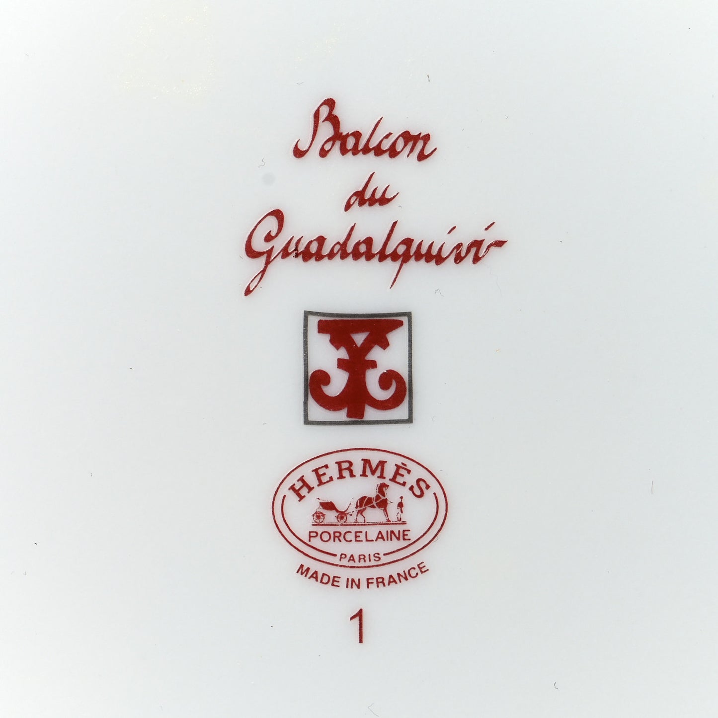 Porcelain Balcon du Guadalquivir Plate Set of 2