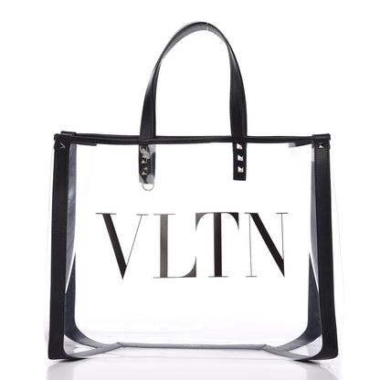 Valentino Garavani Plexy VLTN Shopping Bag Transparent 3 of 9