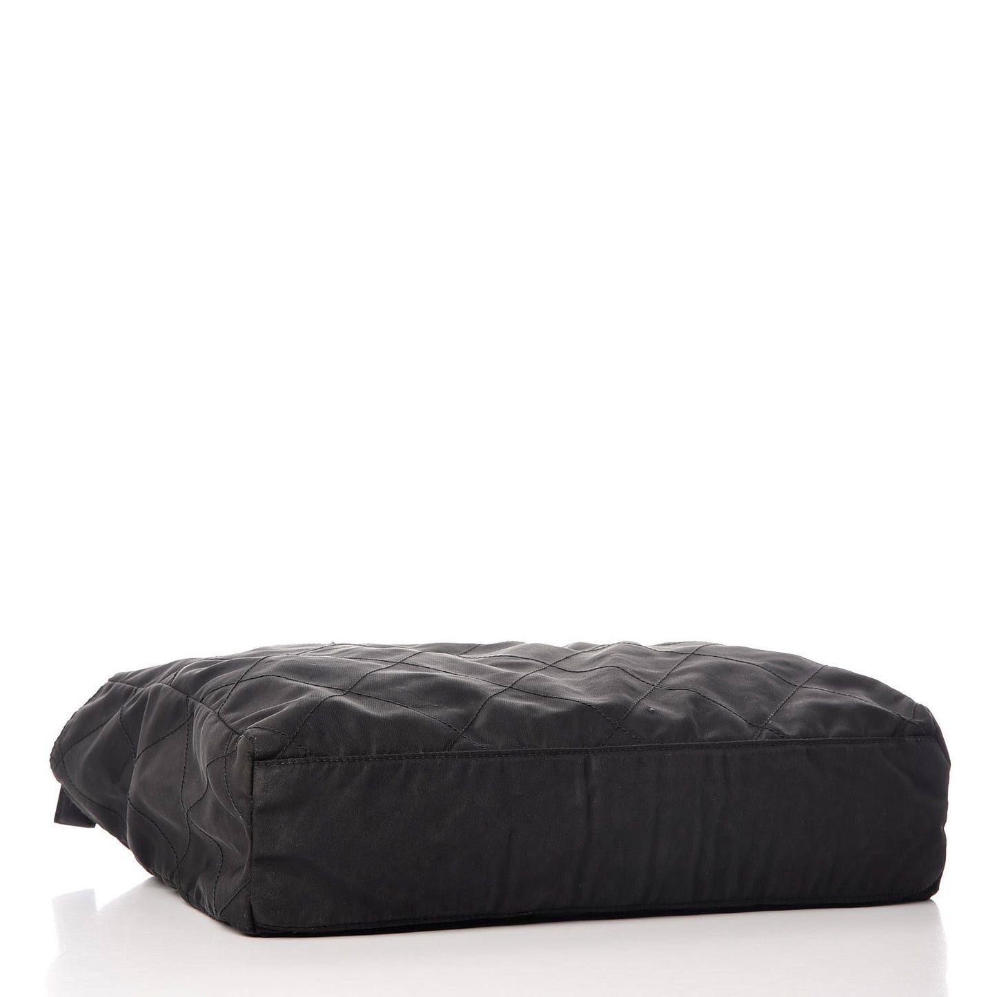 Nylon Tessuto Impuntu Quilted Shoulder Bag Black