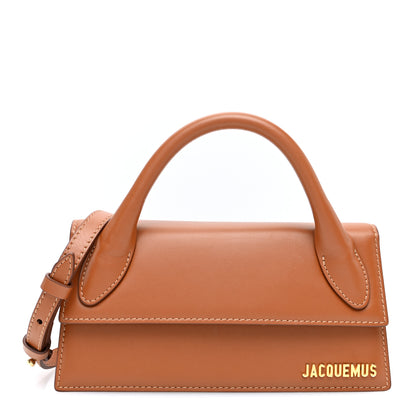 Jacquemus Smooth Calfskin Le Chiquito Long Light Brown 1 of 9