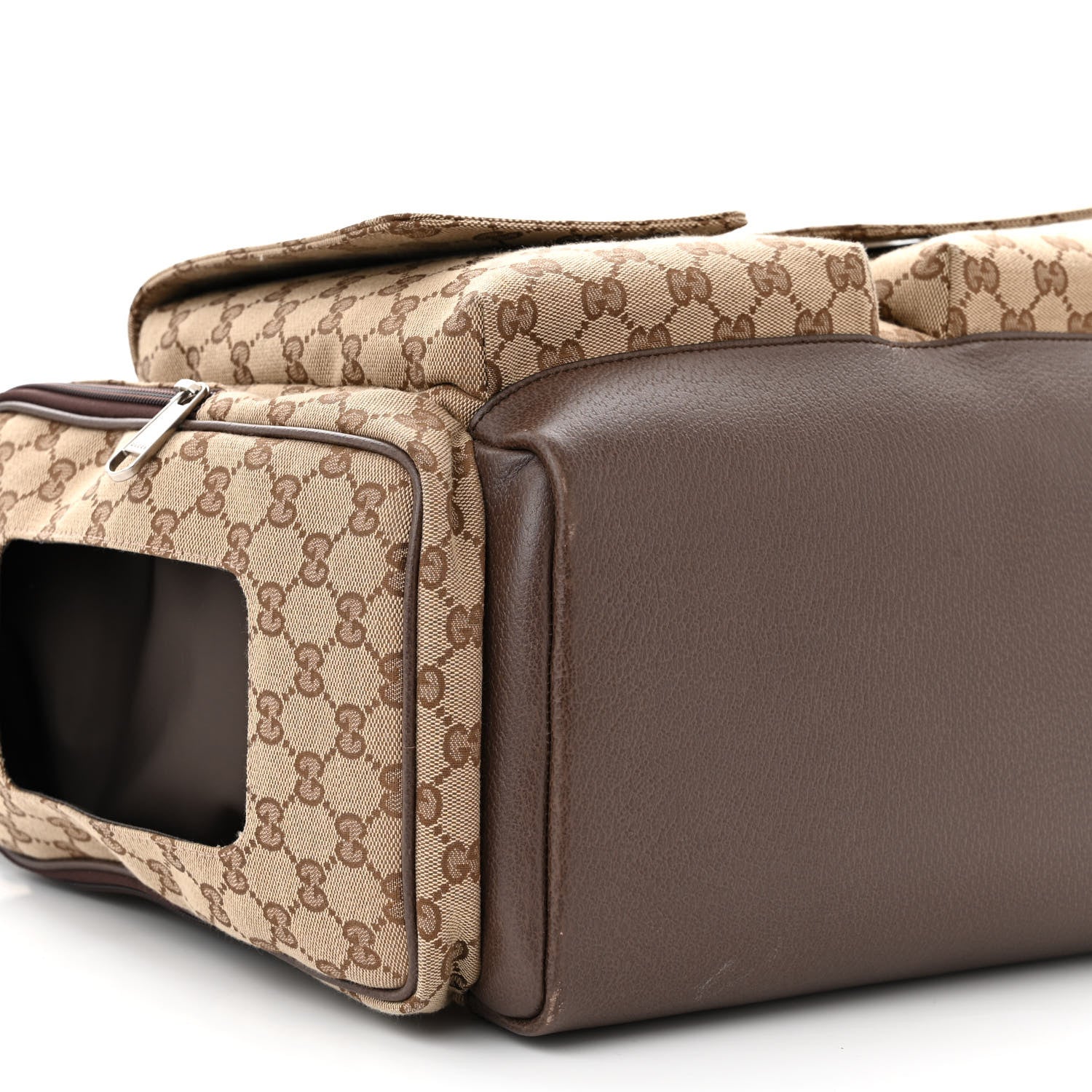 Gucci Monogram Web Medium Diaper Bag Beige Ebony 10 of 14