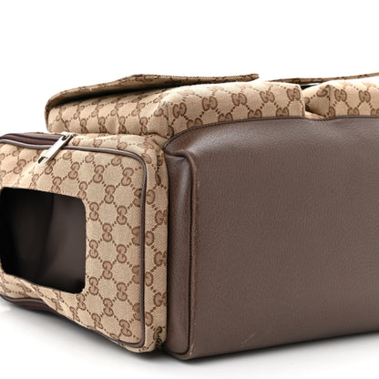 Gucci Monogram Web Medium Diaper Bag Beige Ebony 10 of 14