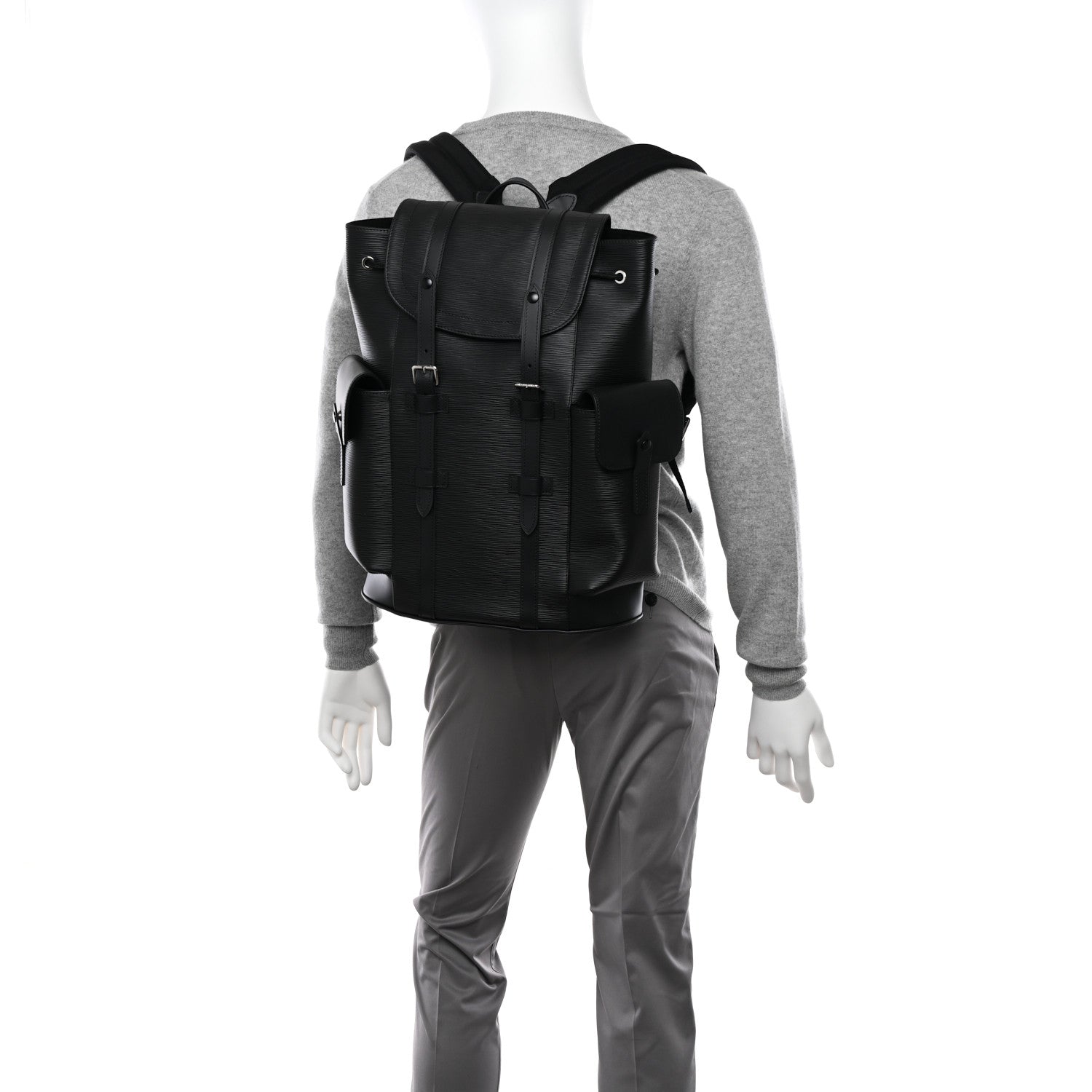 Louis Vuitton Epi Christopher Backpack PM Black 2 of 10