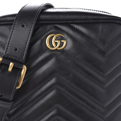 Gucci Calfskin Matelasse GG Marmont Travel Bag Black 10 of 10