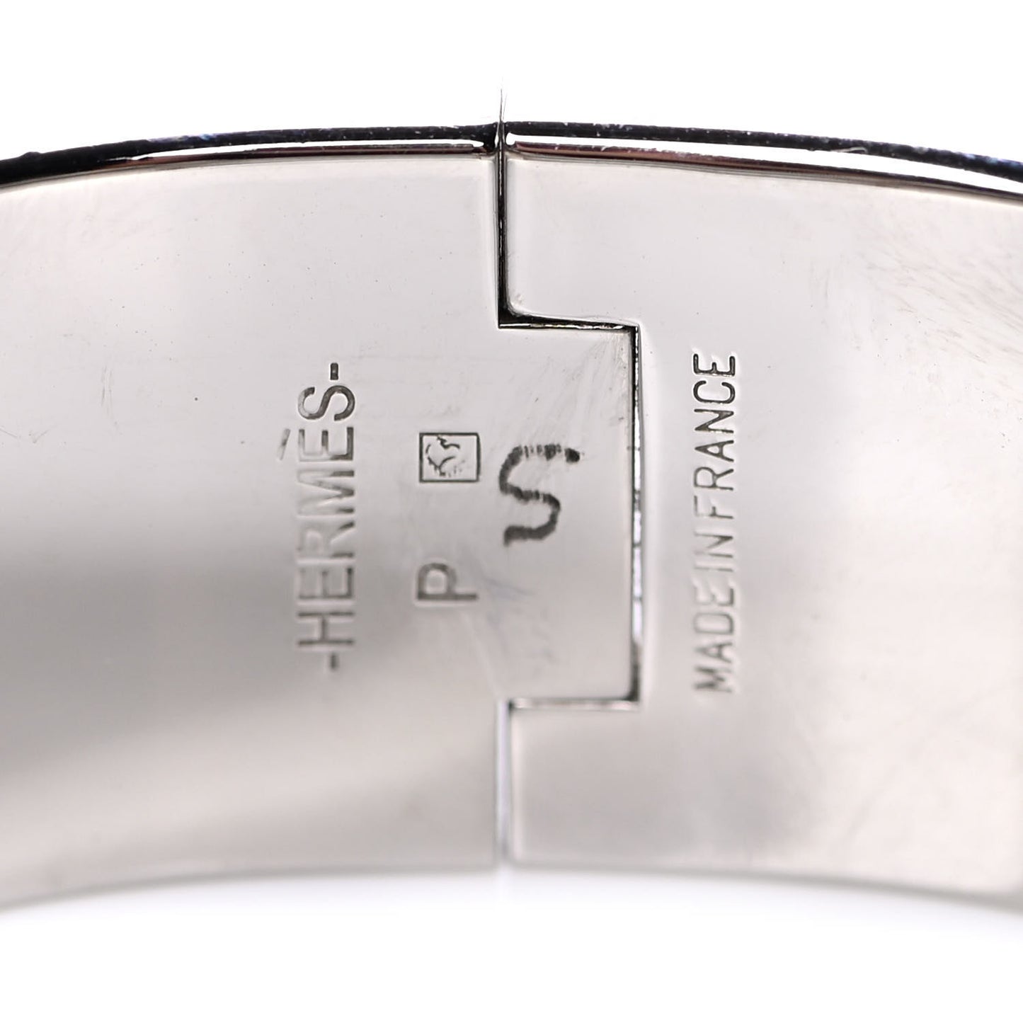 Enamel Wide Clic Clac H Bracelet PM Bleu Profond