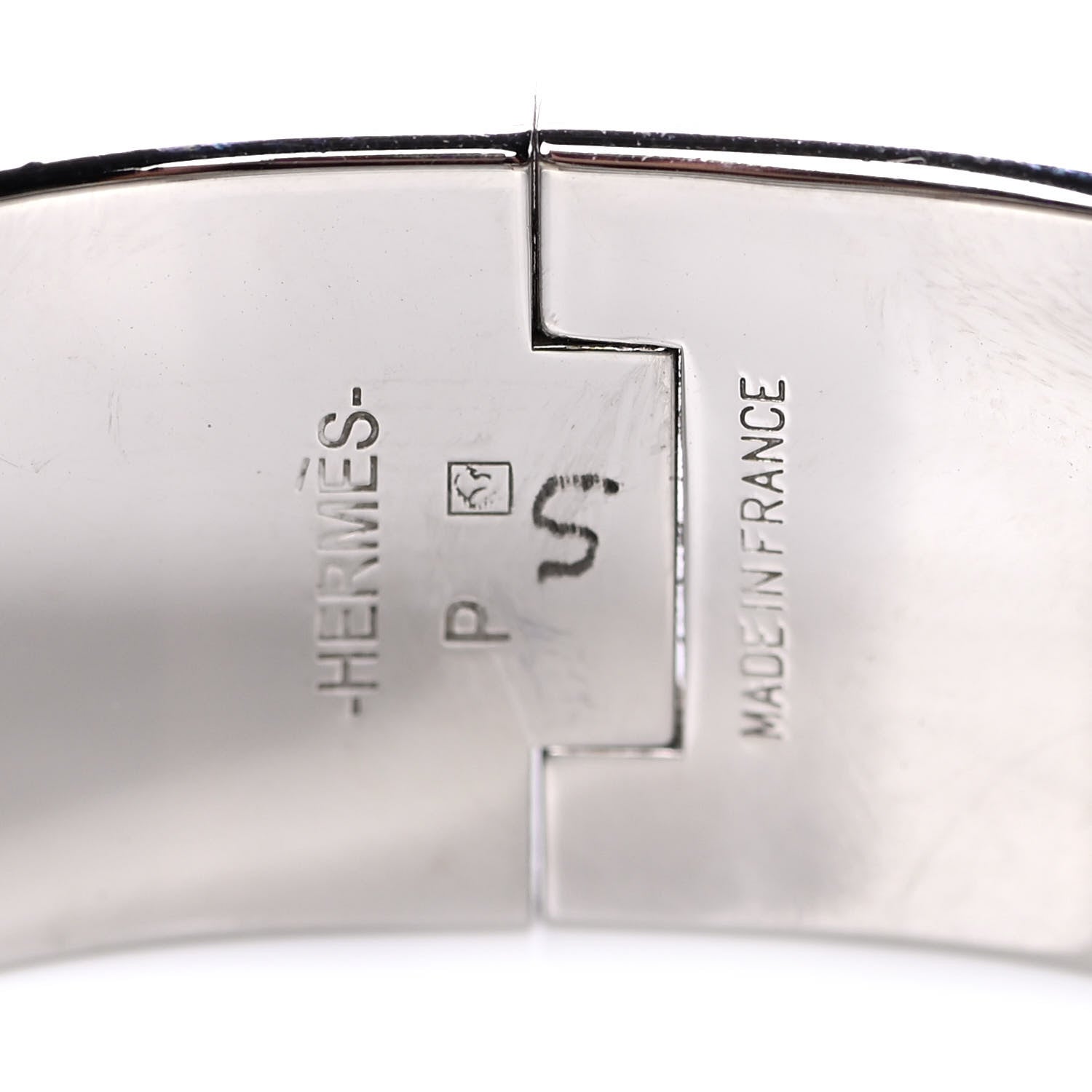 Hermes Enamel Wide Clic Clac H Bracelet PM Bleu Profond 3 of 5