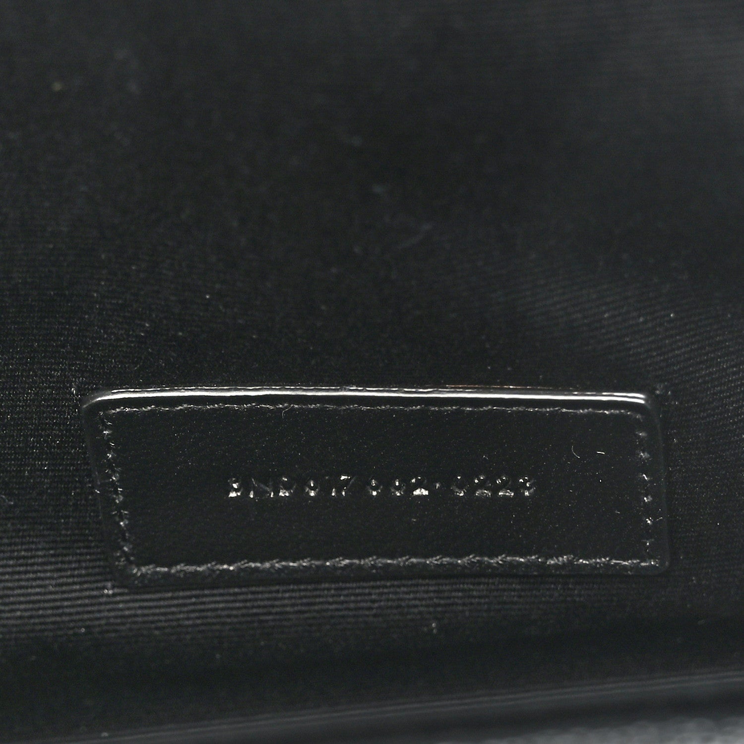 Saint Laurent Grain De Poudre Matelasse Chevron Monogram Envelope Clutch Black 7 of 9