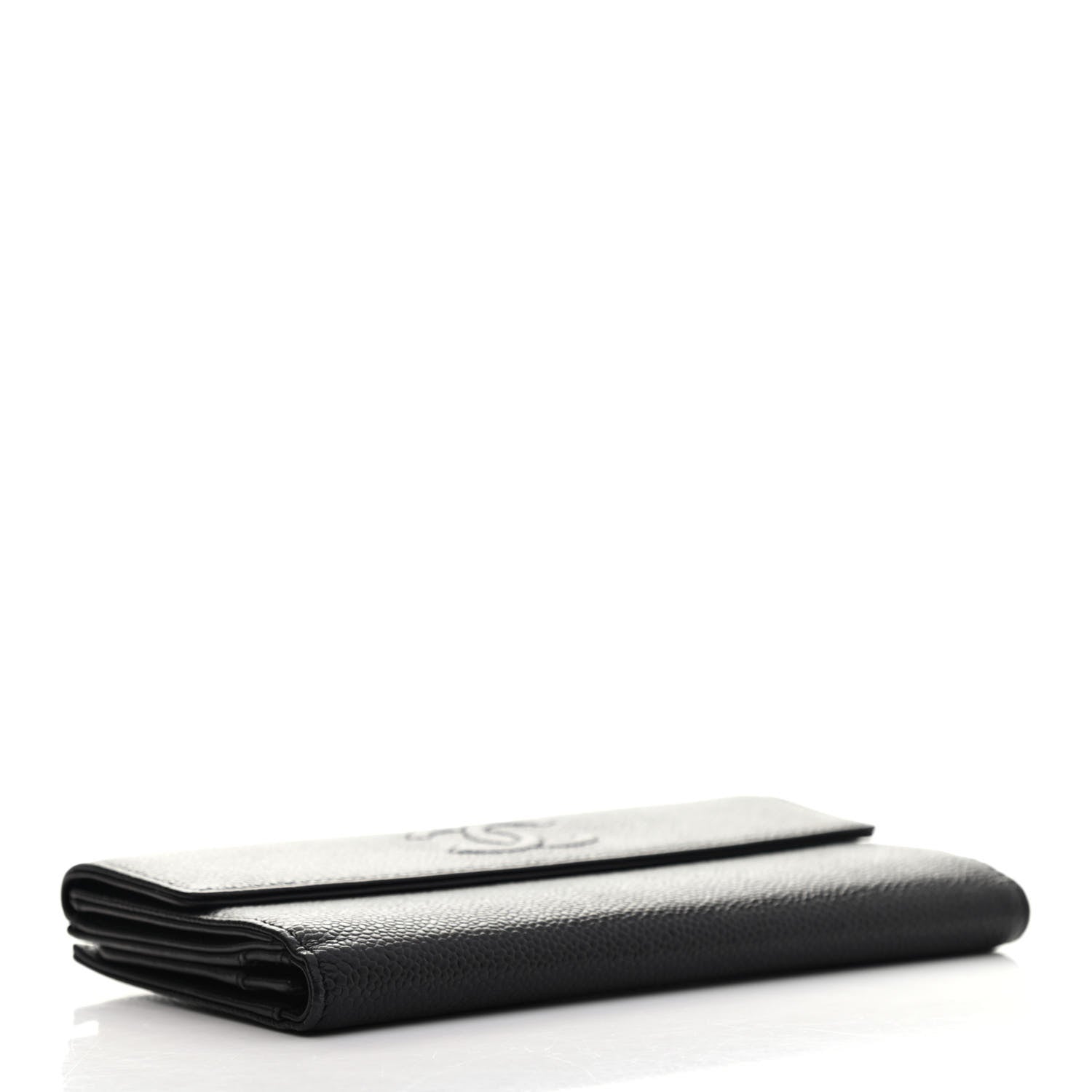 Chanel Caviar Timeless CC French Long Wallet Black 3 of 4