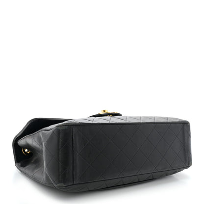 Chanel Lambskin Quilted XL Jumbo Single Flap Black 4 of 15
