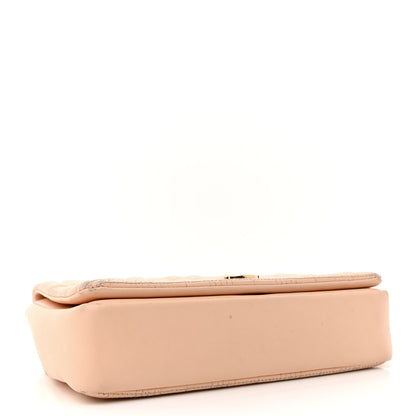 Burberry Lambskin Quilted Small Lola Bag Peach 4 of 21