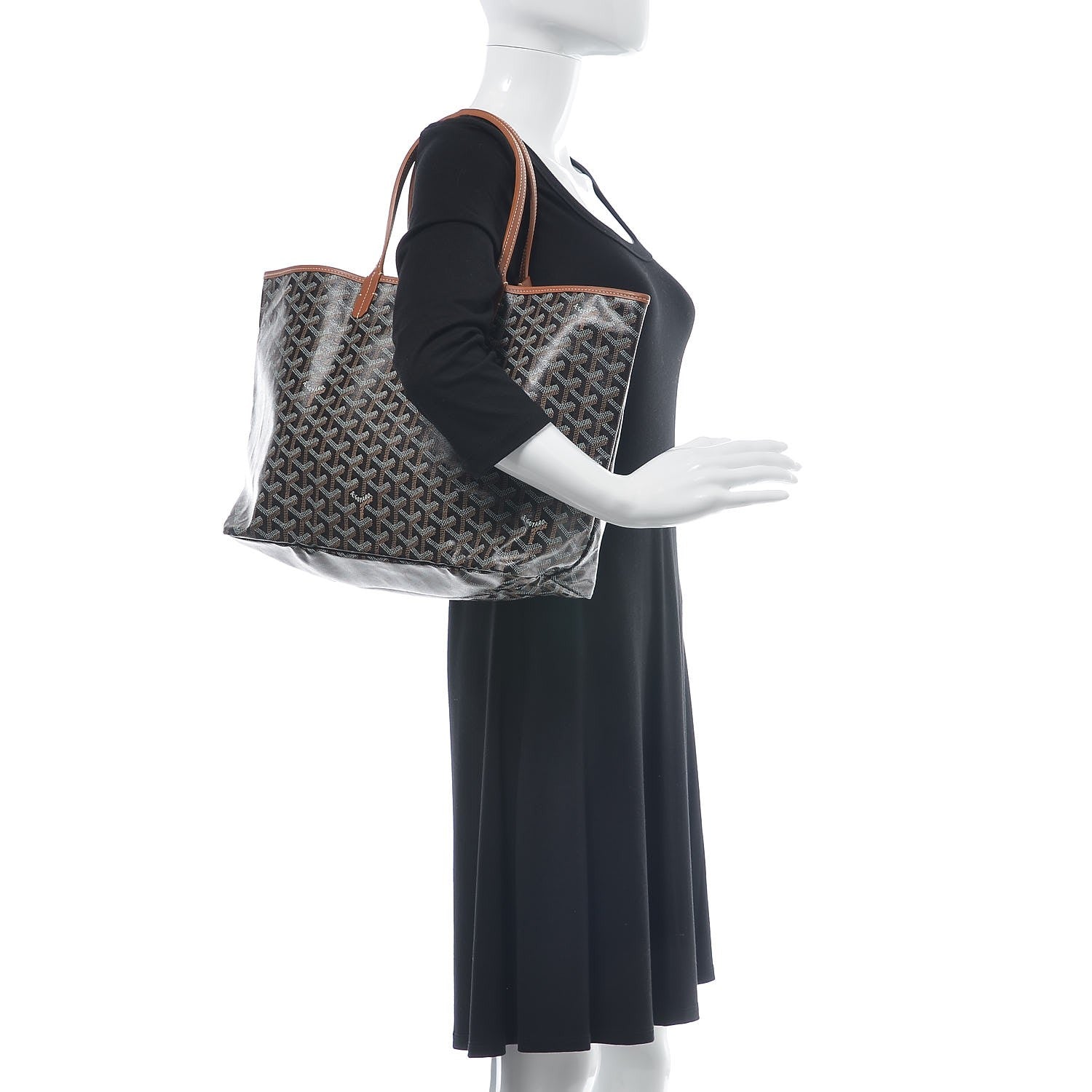 Goyard Goyardine Saint Louis PM Black Gold 2 of 8