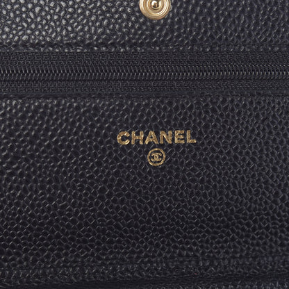 Chanel Caviar Quilted Wallet On Chain WOC Black 8 of 11