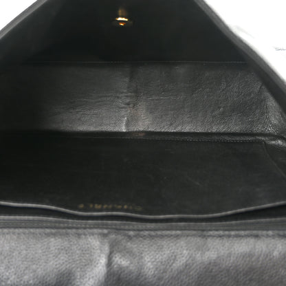 Chanel Caviar Quilted Jumbo Single Flap Black 5 of 10