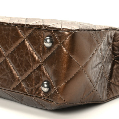 Chanel Aged Calfskin Reissue 2.55 Tote Bronze 9 of 9